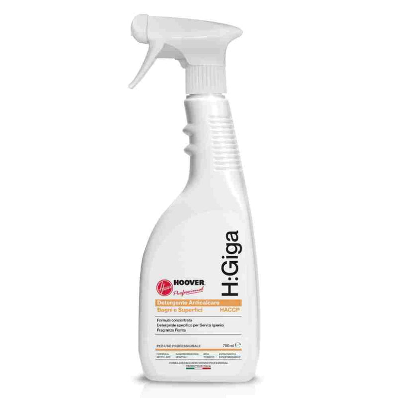 Detergent Anticalcar Ecologic pentru Baie si Suprafețe GIGA Hoover 750 ml HACCP