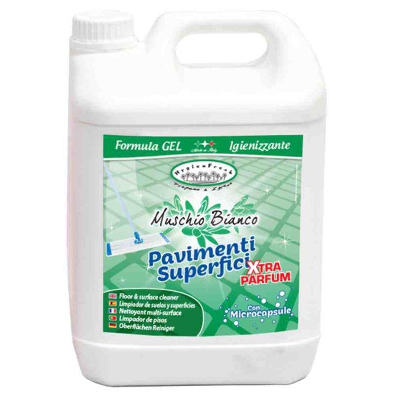 Detergent Parfumat Concentrat Gel pentru Pardoseli Muschio Bianco 5 Litri