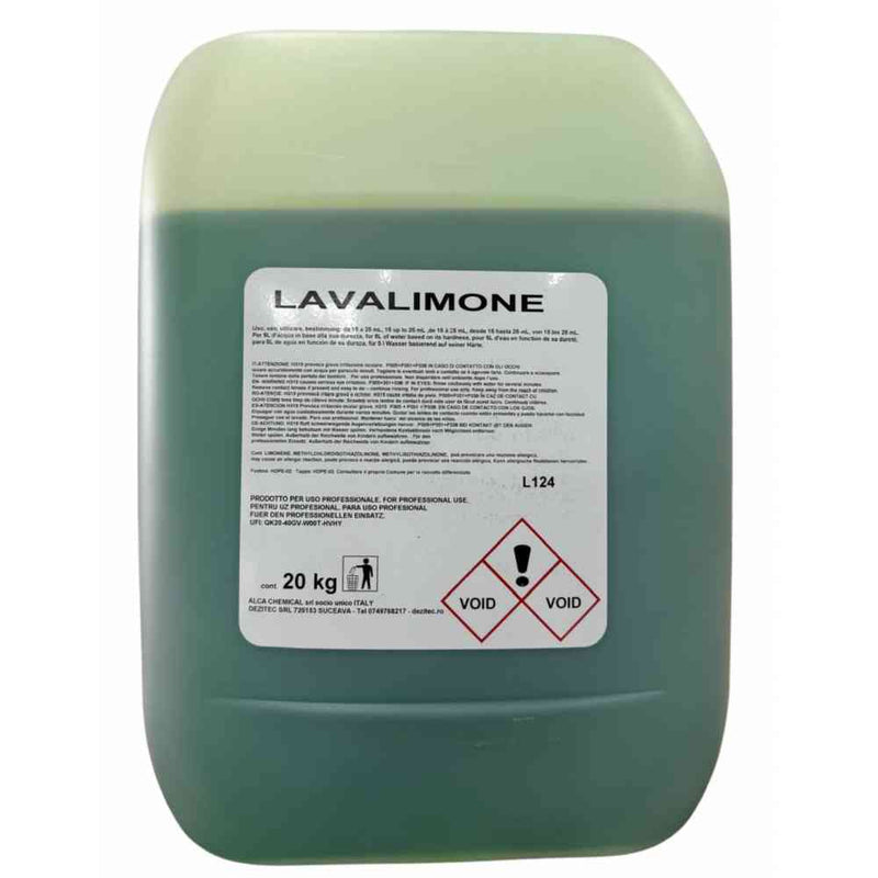 Detergent Lichid de Vase cu parfum de lămâie Lavalimone 20 Litri